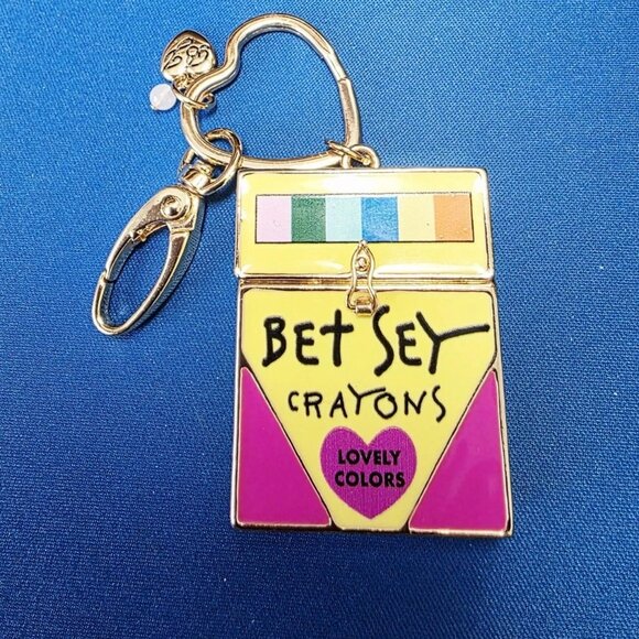 Betsey Johnson Crayon Box Bag Charm - NWOT - Picture 1 of 3